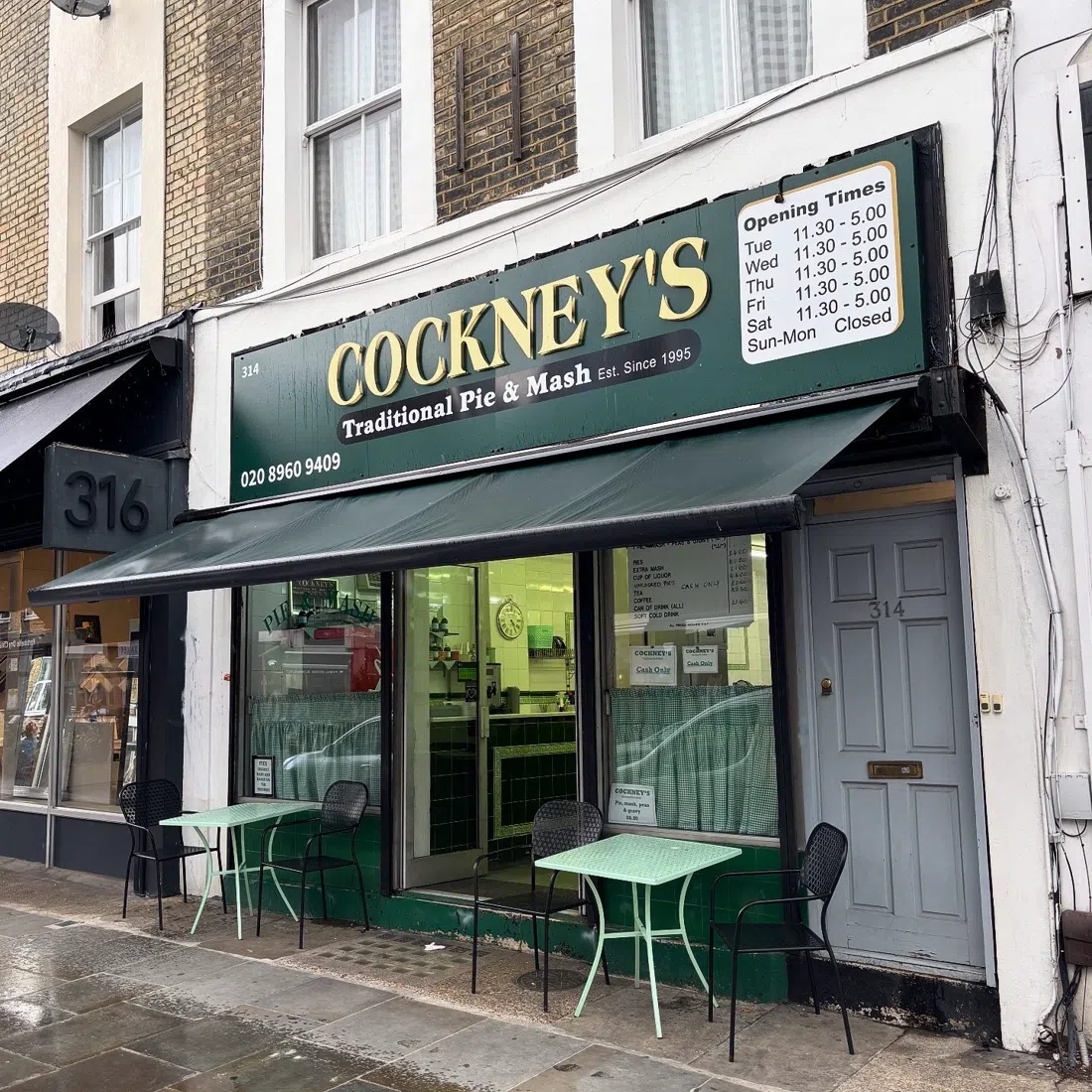 Cockneys Pie & Mash (Portobello Road), London