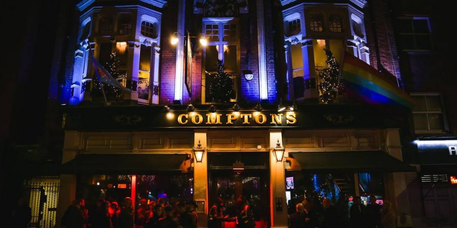 Old Compton Street bars in the evening